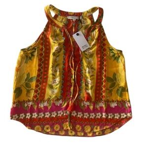 Rose & Olive Women's Small NWT Flowy Floral Blouse Cottagecore Romantic Boho Top